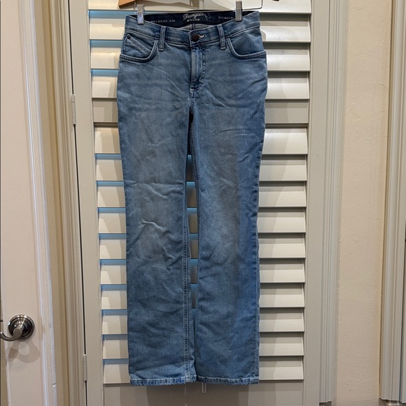 Wrangler Willow Light Blue Straight Leg Jeans - Picture 1 of 6